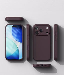 Ringke MagSafe silikoonist ümbris seadmele iPhone 18 Pro – tumekirsipunane