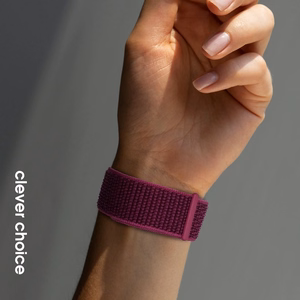 Crong Nylon Apple Watch spordirihm, 38/40/41/42 mm, Magenta Fusion