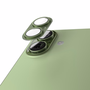 Etteri full camera lens guard for iPhone 17 green