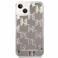 Karl Lagerfeld KLHCP14SLMNMS iPhone 14 6.1 "hardcase hõbedane / hõbedane Liquid Glitter Monogram