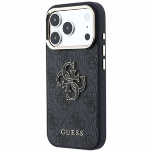 GUESS GUE005482 (PU FW Resin Logo) kaitseümbris seadmele iPhone 18 Pro Max / 17 Pro Max, värv: must