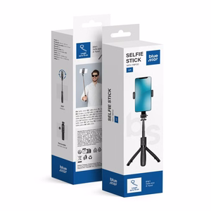 sinine STAR selfie stick with Juhtmevaba remote control tripod L21 must