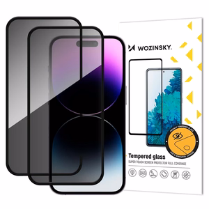 Wozinsky Privacy Glass privaatsust kaitsev karastatud klaas, 2 tk, iPhone 18 Pro Max