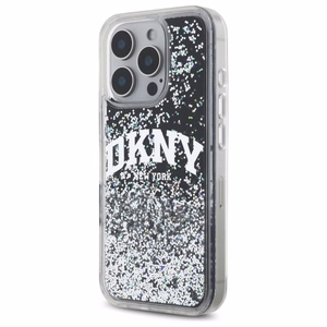 DKNY DKHCP16LLBNAEK iPhone 16 Pro 6.3" must/must hardcase Liquid Glitter Arch Logo