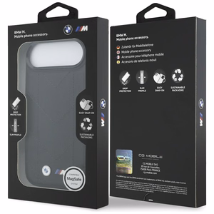 BMW M Quilted Logo MagSafe Ümbris jaoks iPhone 17 Air - Must
