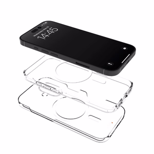 Puro Impact Clear D3O MagSafe Silicone Ümbris jaoks iPhone 16 Plus - Läbipaistev
