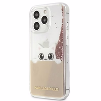 KARL LAGERFELD KLHCP13LPABGNU IPHONE 13 PRO / 13 6.1 "roosa / roosa ümbris PEEK A BOO LIQUID GLITTER