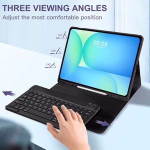 Tech-Protect SC Pen + Keyboard Ümbris jaoks Samsung Galaxy Tab S10 FE+ 13.1 X620 / X626B - Must