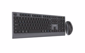 Gembird KBS-WPS-02 Keyboard and Mouse Set Wireless US Bluetooth Black