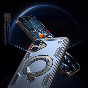 Hybrid Armor Trendy Ümbris with MagSafe jaoks iPhone 16 Plus - Sinine
