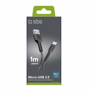 SBS LTHL200 Кабель USB-A - Micro-USB 1m - чёрный