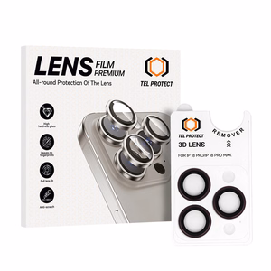 Tel Protect 3D Lens veinipunased karastatud kaitseklaasid Apple iPhone 18 Pro / 18 Pro Max kaameraläätsedele (3 tk)