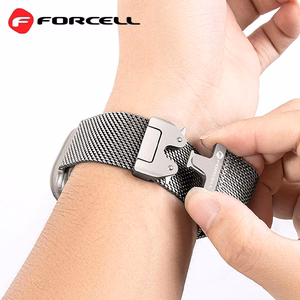 Strap to Apple Watch Forcell F-Design FA11 steel clasp 38 / 40 / 41 mm must