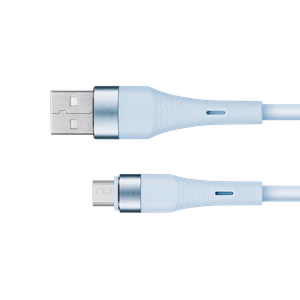 Kruger&Matz Basic USB–microUSB silikoonkaabel, 1 m, sinine
