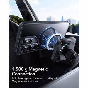 ESR Classic hübriid MagSafe ümbris Samsung Galaxy S26 Ultra jaoks - läbipaistev must