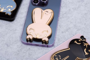 Phone stand RABBIT - stick-on - roosa