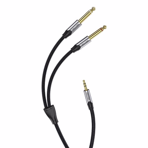 Audio kaabel mini jack 3.5mm to 2x jack 6.35mm male Vention BARHK 8m