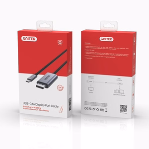 UNITEK V1409A kaabli üleminek USB-C DisplayPort Must, Hall