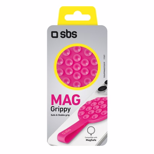 SBS MAG Grippy MagSafe ühilduv hoidja iminapa ja kõrvaga - roosa