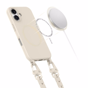 Tech-Protect MagNecklace MagSafe Ümbris with Lanyard jaoks iPhone 16 - Beige