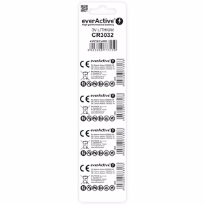 Liitium mini aku everActive CR3032 - blisterpakend 4 tk.