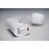 Powerbank Forcell F-Energy Power Plug F5K3 PD 20W 5000 mAh with built-in connector USB C valge