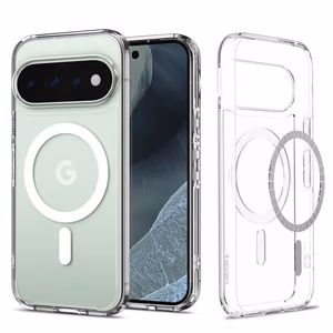 Spigen Ultra Hybrid Mag MagSafe ümbris Google Pixel 11 Prole, läbipaistev / valge