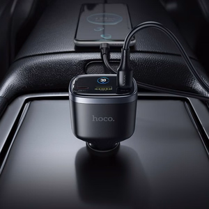 Autolaadija Hoco Z70, USB-A + 2 × USB-C, PD QC3.0, 93 W, must
