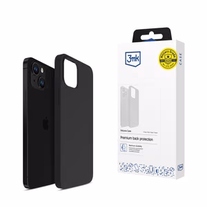 iPhone 14 Plus 3mk Silicone Case серия - чёрный