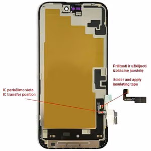 LTPO Soft OLED ekraan iPhone 16 Plus jaoks, 60 Hz