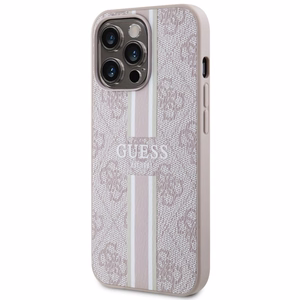 Guess GUHMP13LP4RPSP iPhone 13 Pro / 13 6.1" розовый/розовый hardcase 4G Printed Stripes MagSafe