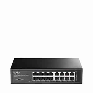 Cudy GS1016 сетевой коммутатор Gigabit Ethernet (10/100/1000) черный