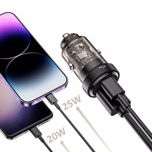 Tech-Protect CC45W Car Laadija USB-C PD 45W / USB-A QC 3.0 - must