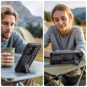 Tech-Protect Kevlar Cam+ Ümbris jaoks Samsung Galaxy A17 4G / 5G - must