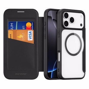 Dux Ducis Skin X Pro Ümbris jaoks iPhone 17 Pro Max with Wallet, MagSafe Compatible - Must