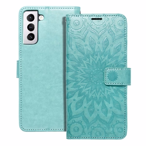 MEZZO Book ümbris jaoks SAMSUNG A12 / M12 mandala roheline