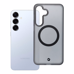 Ümbris jaoks Samsung S25 PLUS Forcell F-Protect Levels Dual Layer 4D technology compatible with Magsafe Military Drop-Test smoky must