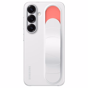 Samsung Standing Grip Case ümbris, sobib mudelile Samsung Galaxy S25, valge