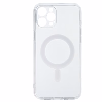 TEL PROTECT MagSilicone Ümbris jaoks Iphone 12 Pro Max Läbipaistev