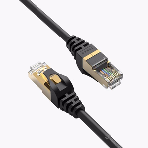 Orico PUG-C7 CAT7 10Gbps RJ45 Ethernet Network Cable Internet LAN Round 0.5m - Black
