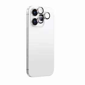 AmazingThing AR Aluminum 3 Lens Glass with Camera Lens Raamiga jaoks iPhone 16 Pro / 16 Pro Max - Hõbedane