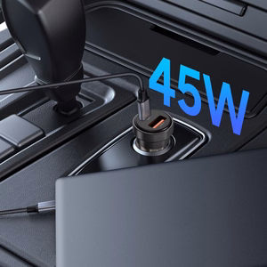 Tech-Protect CC03 45W 2-Port USB-A / USB-C Car Laadija - Must