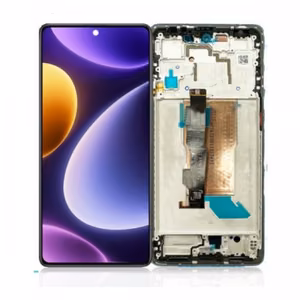 LCD ekraan ühilduv Xiaomi Poco F5 5G raamiga / must / HQ