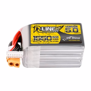 Аккумулятор Lipo Tattu R-Line версии 5.0, 1550 мА·ч, 22,2 В, 150C, 6S с разъемом XT60
