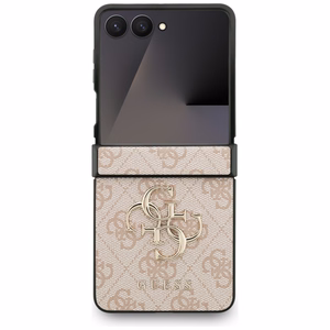 Guess Big 4G Logo Classic Logo Ümbris jaoks Samsung Galaxy Z Flip 7 - Roosa
