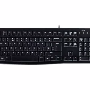 Logitech K120 Проводная клавиатура чёрная OEM US