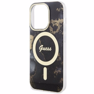 Guess GUHMP14LHTMRSK iPhone 14 Pro 6.1" must/must hardcase Golden Marble MagSafe