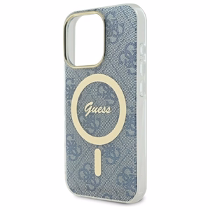 Guess IML 4G MagSafe Чехол для iPhone 16 Pro Max - синий