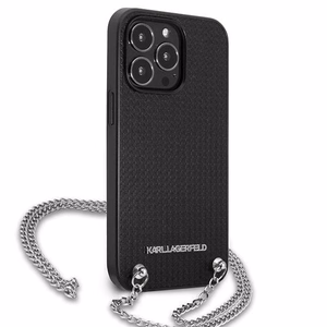 Karl Lagerfeld Monogram Plaque Чехол для iPhone 13 Pro / 13 6.1" - чёрный