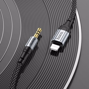 AUX kaabel Lightning Jack 3,5 mm Hoco 1 m UPA26 must